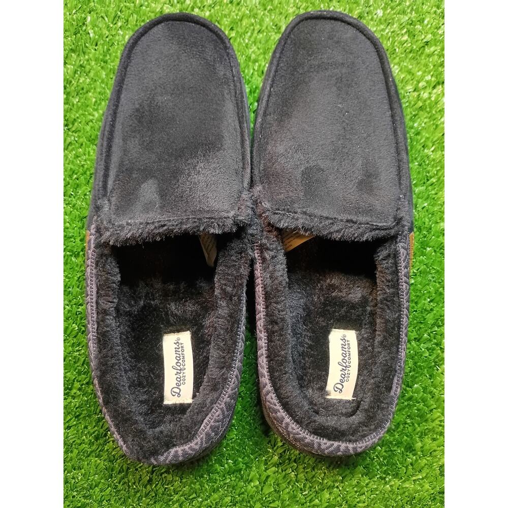 Dearfoams Cozy Faux Fur Memory Foam Slippers Size 11